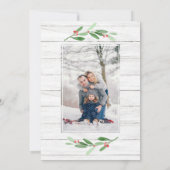 4 PHOTO Collage Merry Kerstgroet Feestdagenkaart (Achterkant)