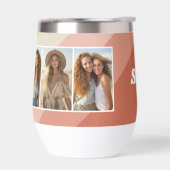 4 Photo Collage - Retro Stripes - dikke naam (Links)