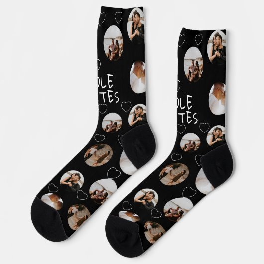 4 Photo Collage Sole Mates (grappig spel op ziel) Sokken (Links)