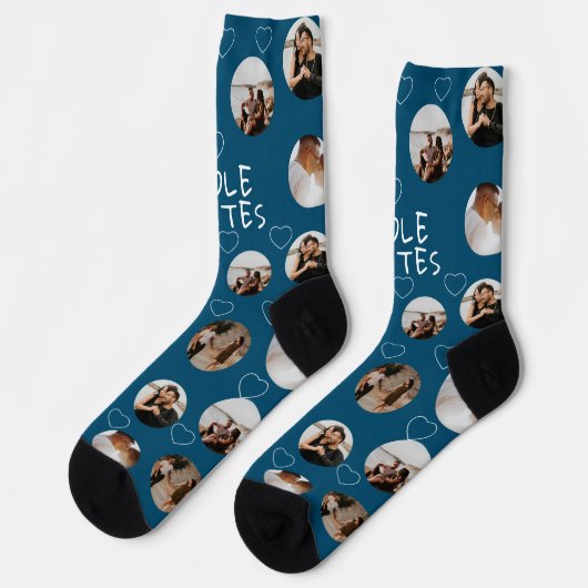 4 Photo Collage Sole Mates (grappig spel op ziel) Sokken (Links)