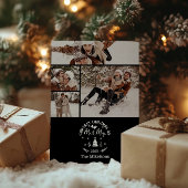 4 Photo First Christmas as Mr. & Mrs Feestdagenkaart