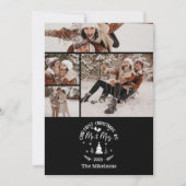 4 Photo First Christmas as Mr. & Mrs Feestdagenkaart (Voorkant)