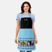 4 photo initials polka dots black blue schort (Gedragen)