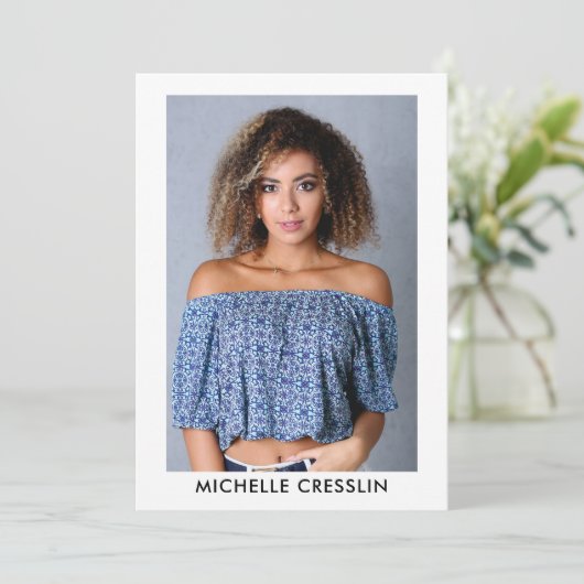 4 Photo Model Actor Comp Zed Card 5 x 7 Kaart (Staand voorkant)