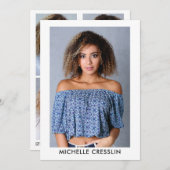 4 Photo Model Actor Comp Zed Card 5 x 7 Kaart (Voorkant / Achterkant)