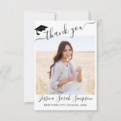 4 PHOTO Modern Eenvoudig Minimalistisch Afstuderen Bedankkaart (Voorkant)