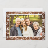 4 PHOTO Retro Kerstmis Rustige Twitter Feestdagenkaart (Achterkant)