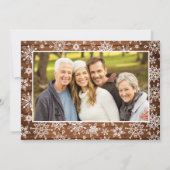 4 PHOTO Retro Kerstmis Rustige Twitter Feestdagenkaart (Achterkant)