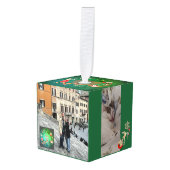 4 Photos Christmas Photo Cube Decoratie (Voorkant hoekig)