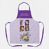 4 photos grandchildren floral purple schort (Voorkant)