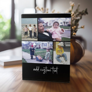 4 Pic Collage - u kunt de zwarte kleur wijzigen Fotoblokken