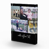 4 Pic Collage - u kunt de zwarte kleur wijzigen Fotoblokken (Rechts)