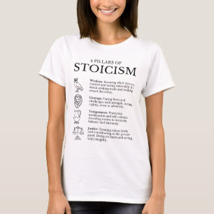 4 pijlers van het stoïcisme t-shirt