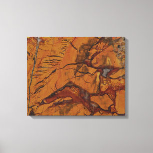 4-pins Quad Red Jasper en Quartz-fotoafdrukken Canvas Afdruk