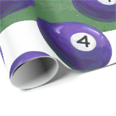 4 Pool Ball Patroon Cadeaupapier (Rol Hoek)