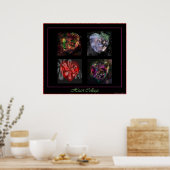 4 poster hart (Keuken)