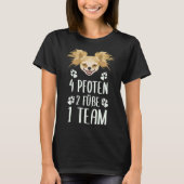 4 poten 2 feet 1 Team Chihuahua T-shirt (Voorkant)