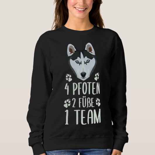 4 poten 2 voet 1 team Husky Trui (Voorkant)