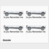 4 RECHTHOEKIGE STICKER (Vel)