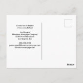 4 Redenen voor Refinance Mortgage Company Refi Briefkaart (Achterkant)