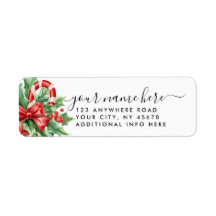 4 REGELS Modern Chique Kerst Retouradres
