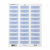 4 REGELS Modern Huwelijk Stijlvol Retouradres Etiket (Full Sheet)