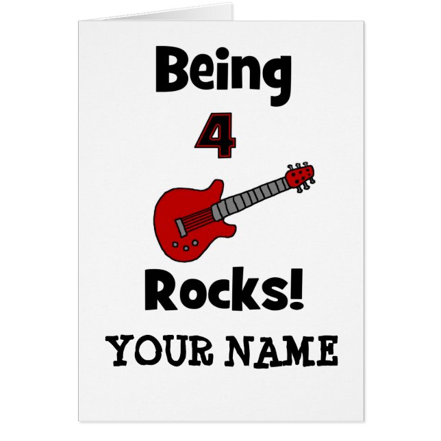 4 Rocks. Guitvormig ontwerp (Voorkant)