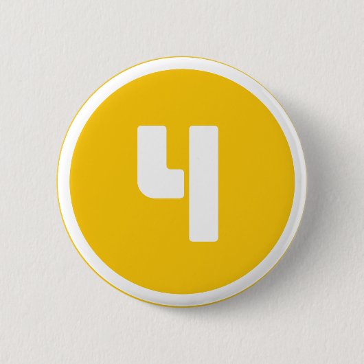 ## 4 ## RONDE BUTTON 5,7 CM (Voorkant)