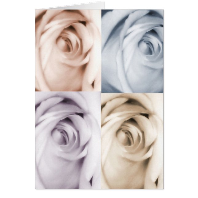 4 rozen kaart (Voorkant)