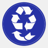 4 R's Recycling-symbool Ronde Sticker (Voorkant)