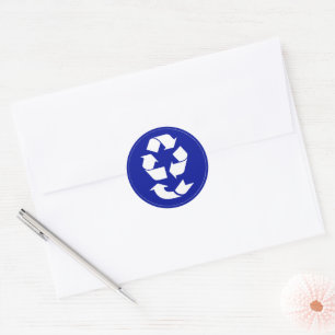 4 R's Recycling-symbool Ronde Sticker