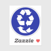 4 R's Recycling-symbool Sticker (Vel)