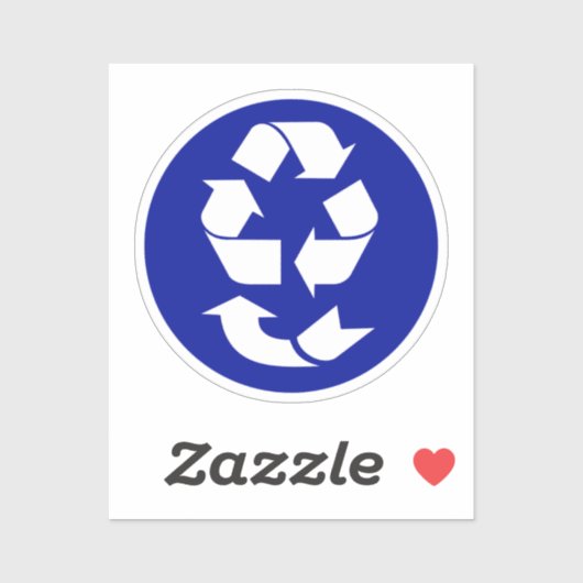 4 R's Recycling-symbool Sticker (Vel)