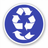 4 R's Recycling-symbool Sticker (Voorkant)