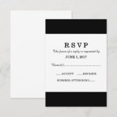 4 RSVP-kaartSjabloon RSVP Kaartje (Voorkant / Achterkant)