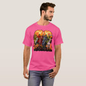 4 Ruiters van de Apocalyps Openbaring 61-8 Jezus T-shirt (Voorkant volledig)