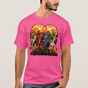 4 Ruiters van de Apocalyps Openbaring 61-8 Jezus T-shirt