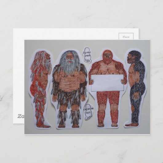 4 Sagittal crest bigfoot, Briefkaart (Voorkant / Achterkant)