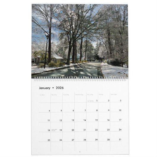 4 Seasons in Georgia Kalender (Jan 2026)