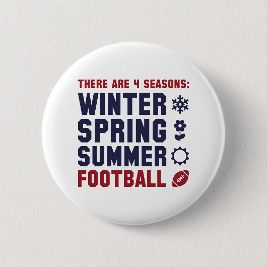 4 Seizoenen Football Ronde Button 5,7 Cm (Voorkant)