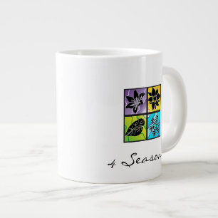 4 seizoenen grote koffiekop