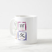 4 Seizoenen op Japans vierkant Koffiemok (Voorkant links)