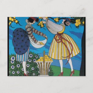 4 SEIZOENEN / ZOMERTUIN / MODE KOSTUUMONTWERPER BRIEFKAART