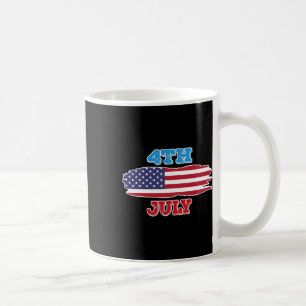 4 Shirt Vierde van juli Amerikaanse vlag voor mann Koffiemok