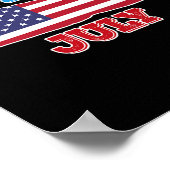 4 Shirt Vierde van juli Amerikaanse vlag voor mann Poster (Hoek)