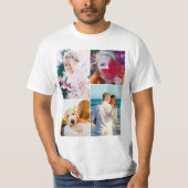 4 Sjabloon met fotoselectie T-shirt (Voorkant)