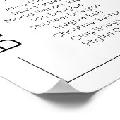 4 sjabloon minimalistische weduwenkaarten poster (Hoek)