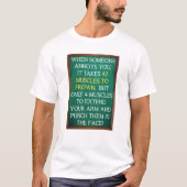 4 Spieren om Grappig T-Shirt te Slaan (Voorkant)