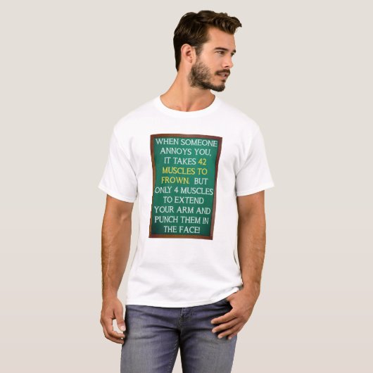 4 Spieren om Grappig T-Shirt te Slaan (Voorkant volledig)