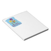 4 Spring and Summer Flowers with Fancy Text Notitieblok (Schuin)